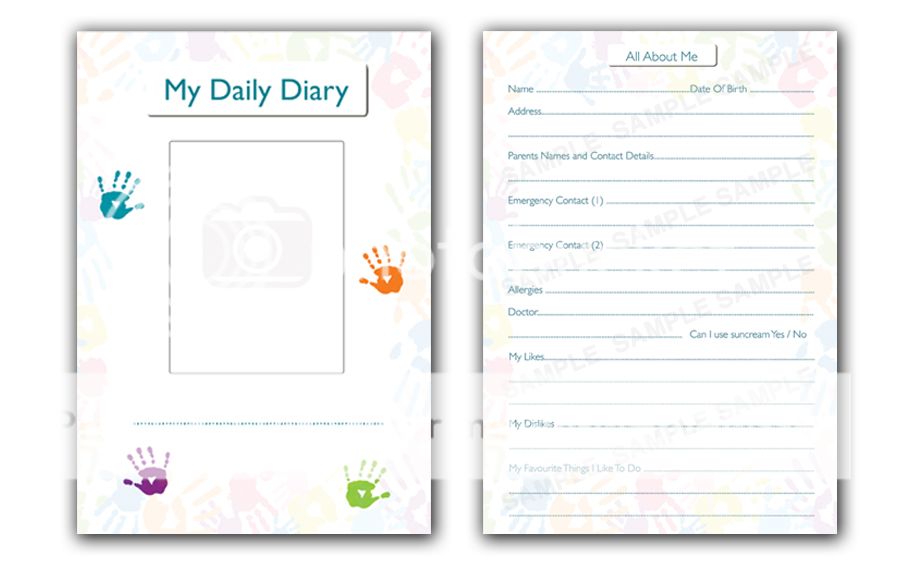 CHILDCARE DIARY, CHILDMINDER DAILY JOURNAL, EYFS RECORD KEEPING, EARLY