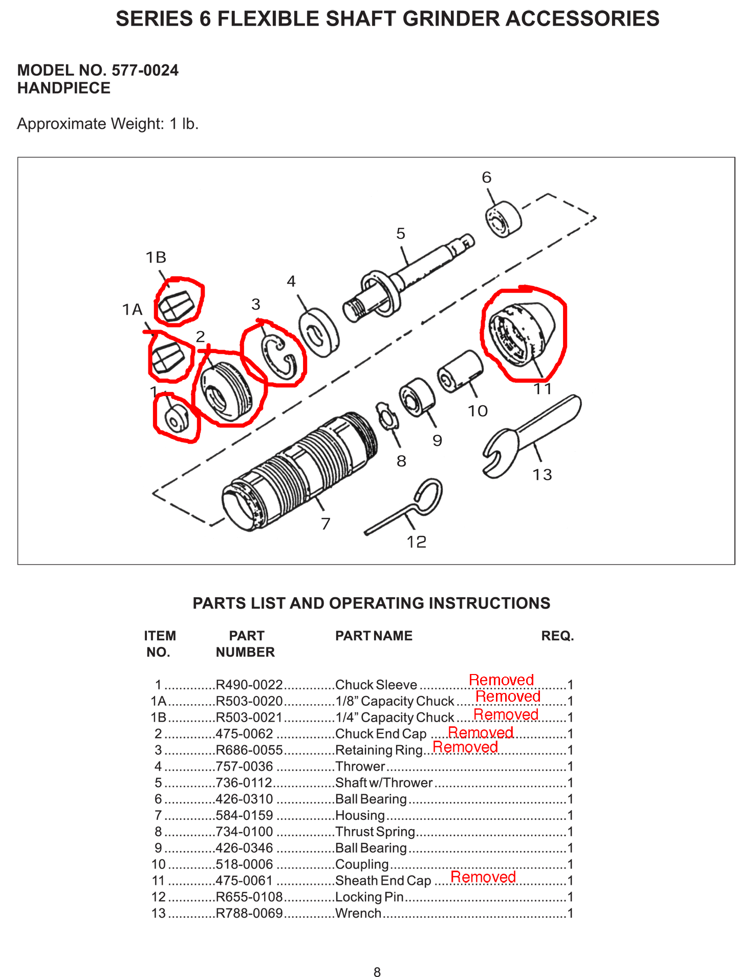 How to Remove Shaft/bearings from Dumore handpiece