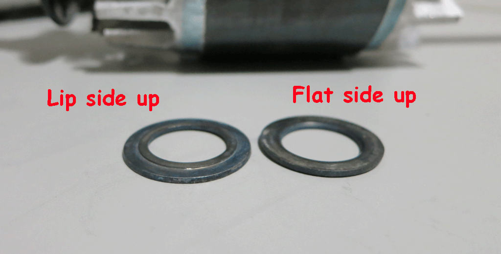 Small (56frame) Motor Bearing Washers correct orientation?